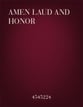 Amen Laud and Honor SAB choral sheet music cover